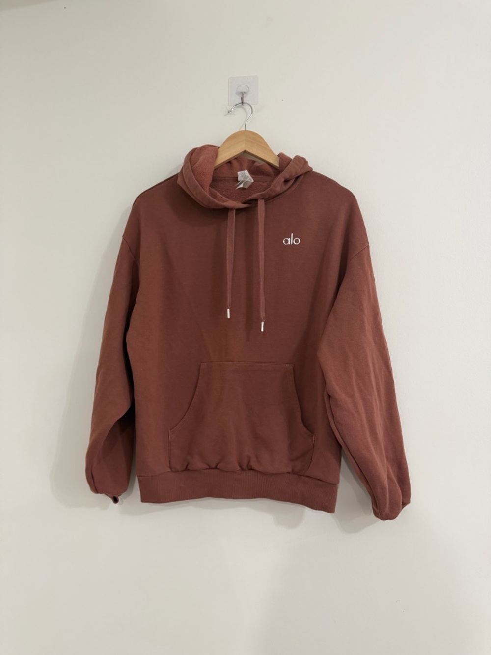 ALO Yoga accolade Hoodie in chestnut sz S #V1 - Picture 2 of 4